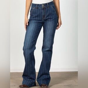 Rock & Roll Denim Jacquard High-Rise women 
Trouser Jean